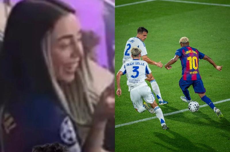 iquestRomance confirmado Nicki Nicole presente en el estadio viendo a Lamine Yamal