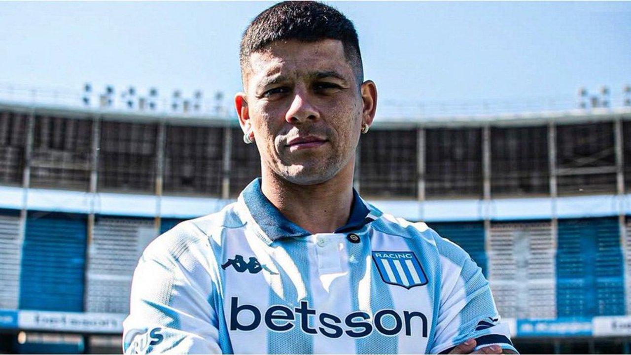 Video- Marcos Rojo debutoacute en la derrota de Racing frente a Pentildearol por Copa Libertadores