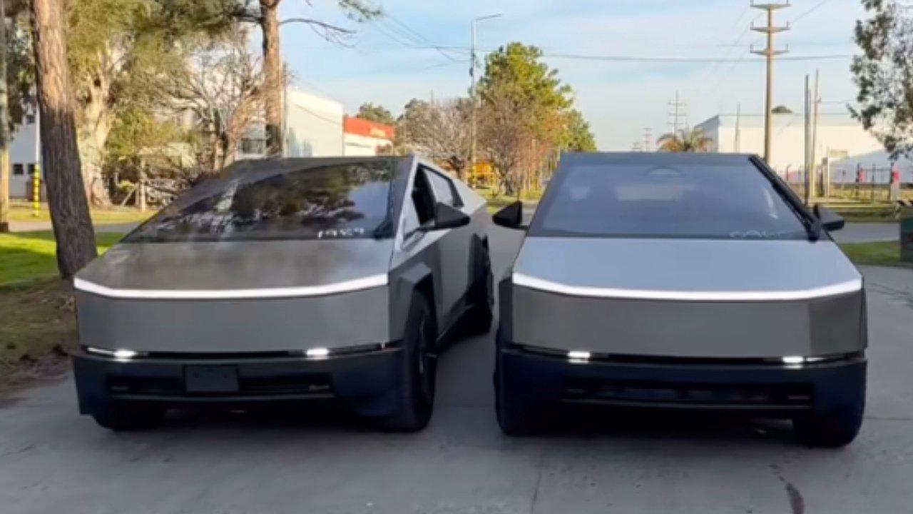Elon Musk ya tiene su pickup eleacutectrica en Argentina- dos Cybertruck producidas por Tesla circulan en el paiacutes