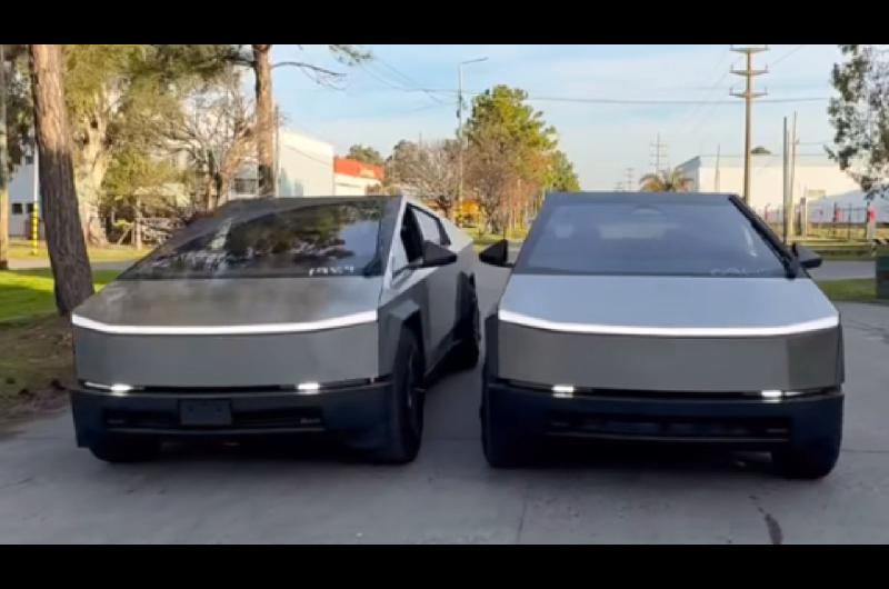 Elon Musk ya tiene su pickup eleacutectrica en Argentina- dos Cybertruck producidas por Tesla circulan en el paiacutes