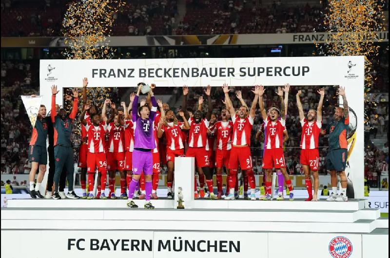 El Bayern Muacutenich le ganoacute al Stuttgart y se quedoacute con la Supercopa de Alemania