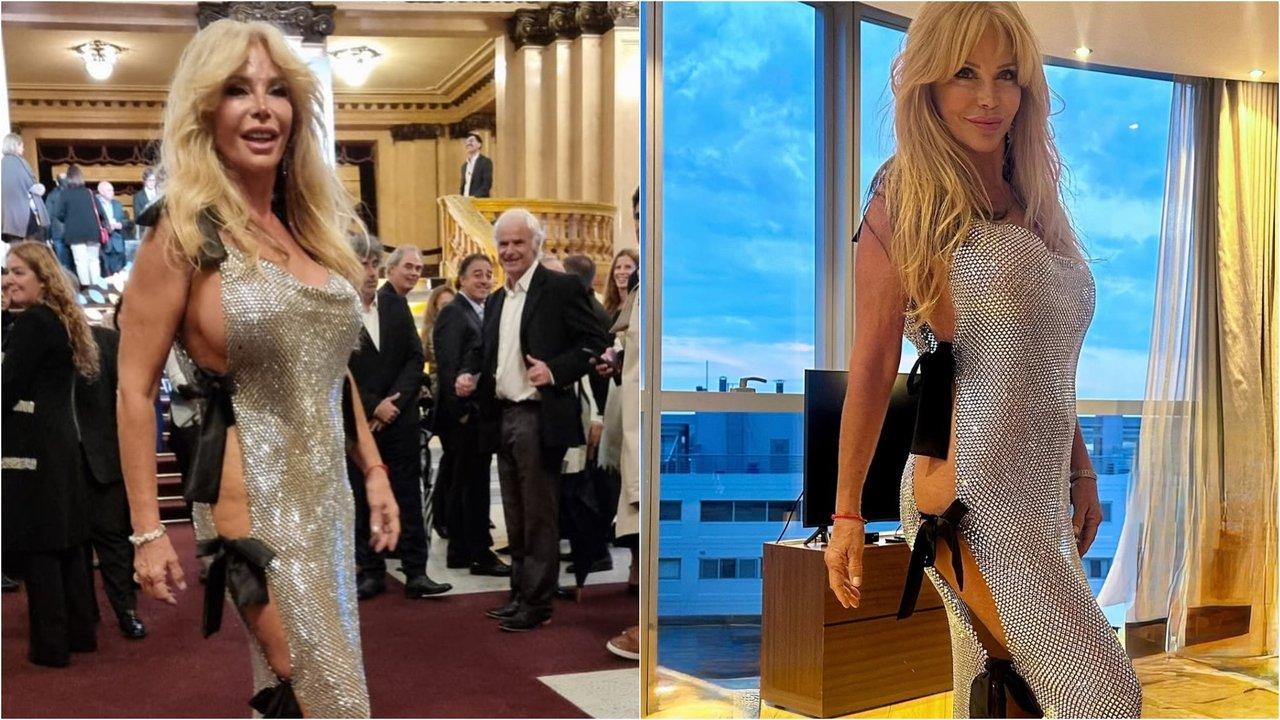 Vestido asesino- Graciela Alfano hizo estallar las redes y la comparan con Joan Collins