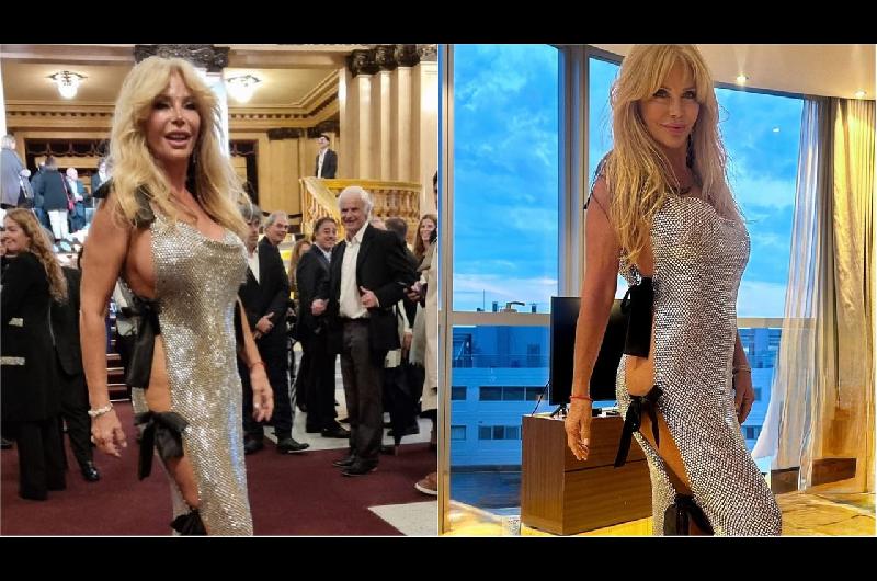 Vestido asesino- Graciela Alfano hizo estallar las redes y la comparan con Joan Collins
