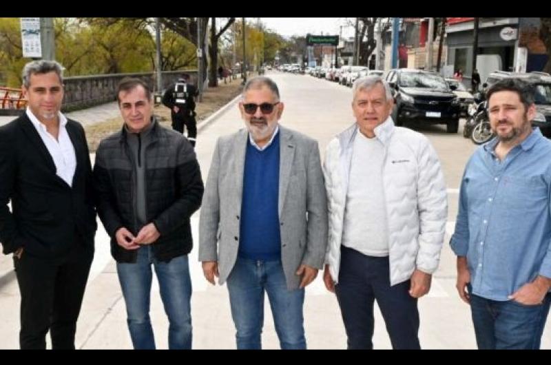 Chuli Jorge habilitoacute la pavimentacioacuten de avenida Hipoacutelito Yrigoyen