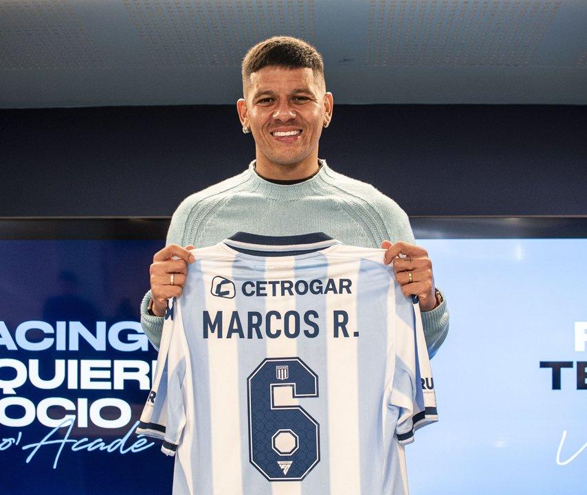 La carta que se juega Costas para salvar a Racing- Marcos Rojo seriacutea titular en la final contra Pentildearol
