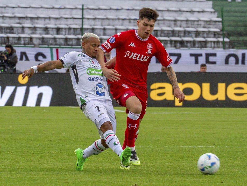 Incidentes en el banderazo de Once Caldas en la previa al duelo ante Huracaacuten por la Copa Sudamericana