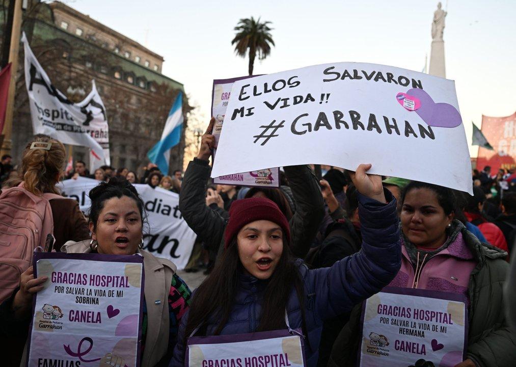 Trabajadores del Garrahan piden que el Senado apruebe este jueves la Ley de Emergencia Pediaacutetrica