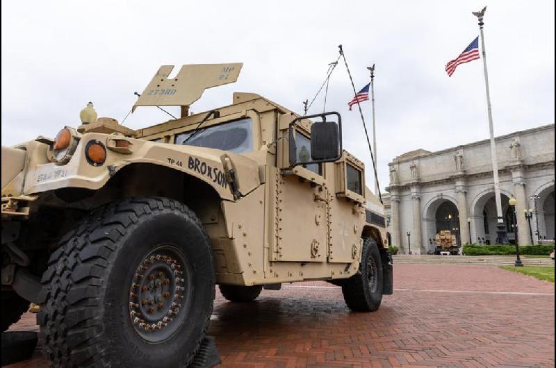 Llegan a Washington refuerzos de la Guardia Nacional procedentes de todo el paiacutes