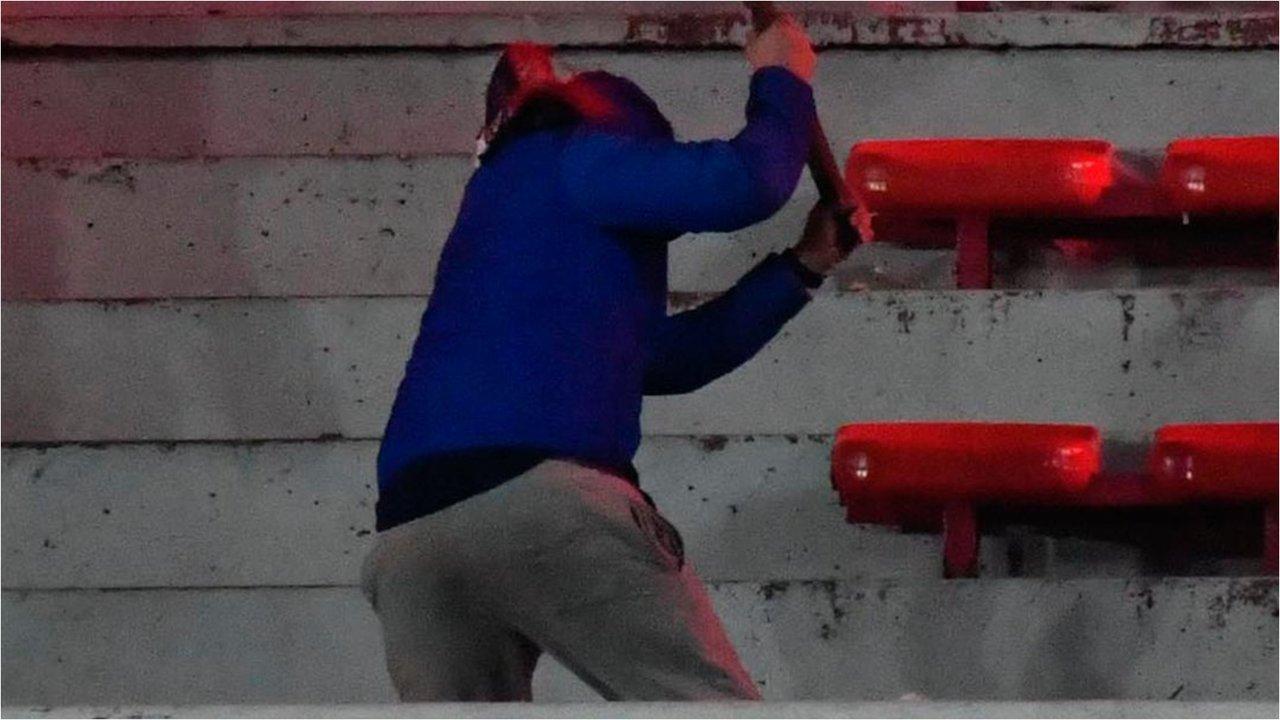 Todas las fotos y videos de los graves incidentes en el duelo Independiente vs U de Chile