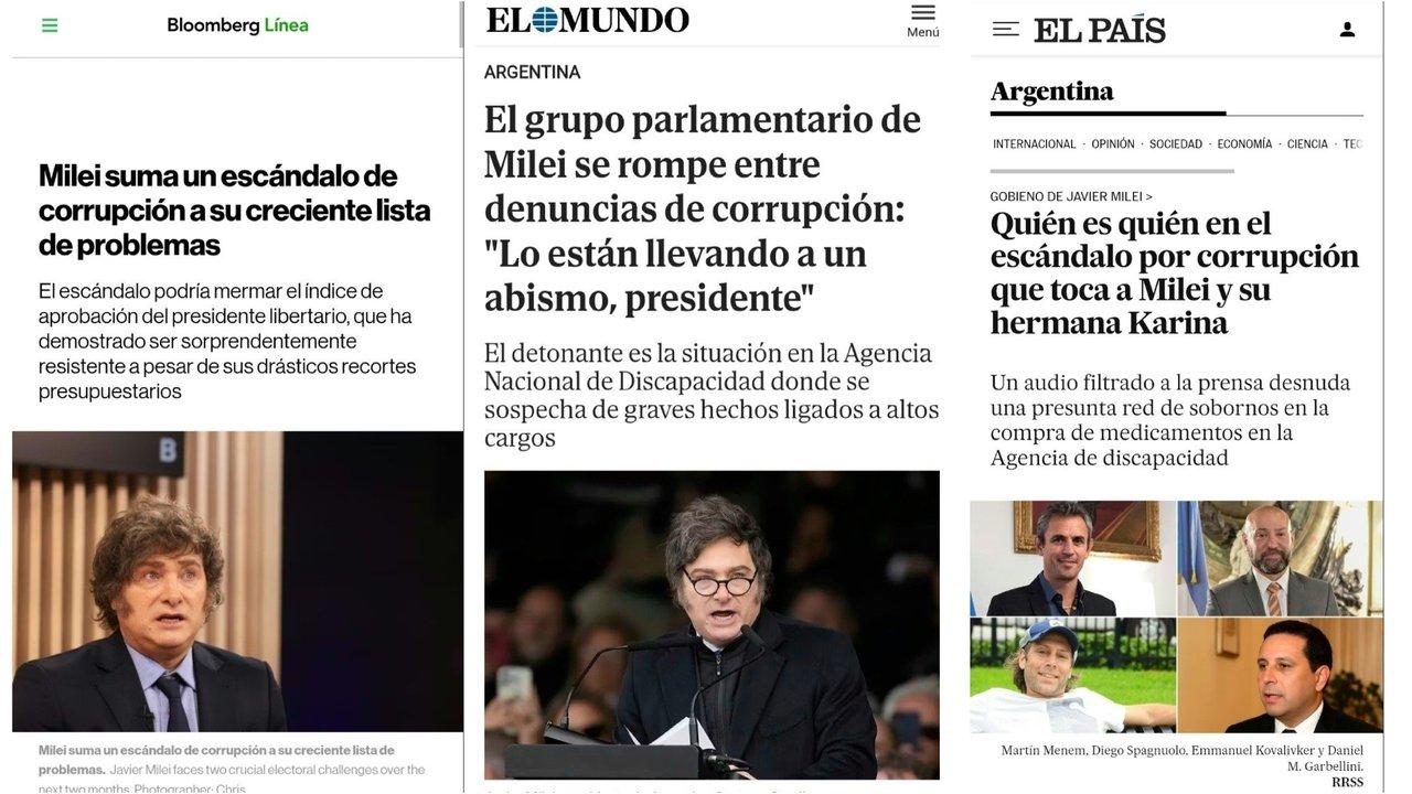 Fenoacutemeno barrial- medios del mundo reflejan el Mani pulite en la Argentina del gobierno de Javier Milei