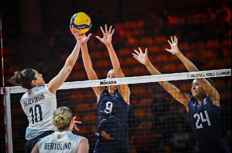 Mundial de voley- La Seleccioacuten argentina femenina perdioacute con su par de Estados Unidos en la segunda fecha