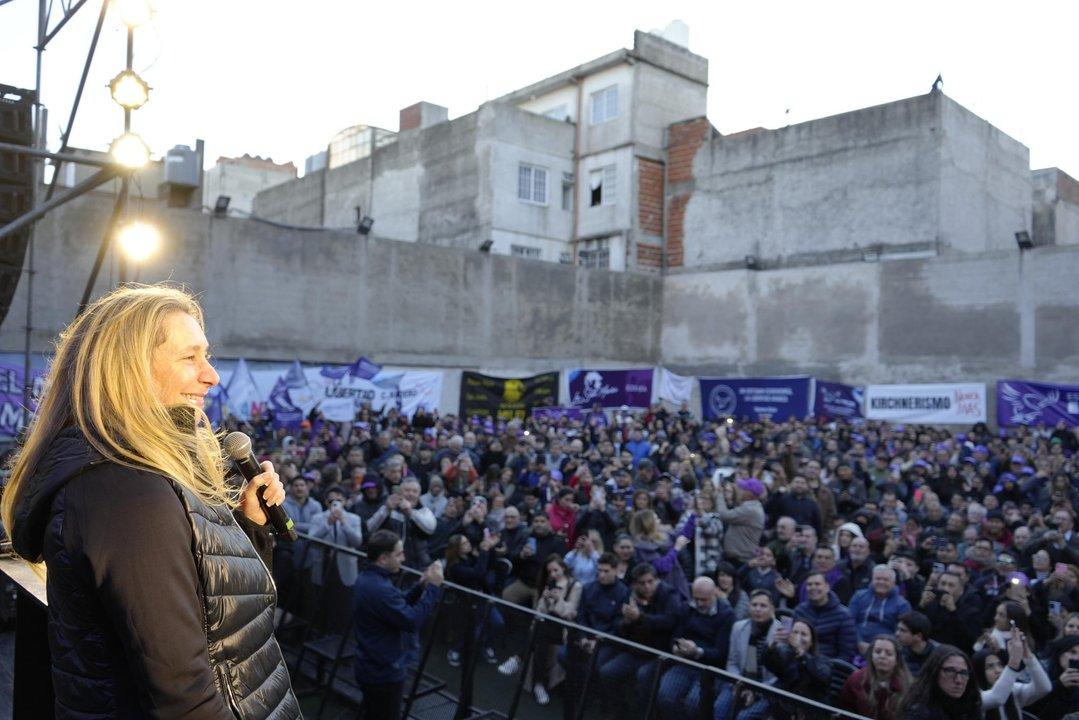 Karina Milei reaparecioacute en puacuteblico- Vinimos para que no roben maacutes