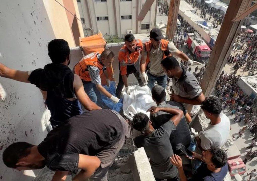 Gaza- un ataque al complejo meacutedico Nasser matoacute a veinte personas cuatro de ellas periodistas