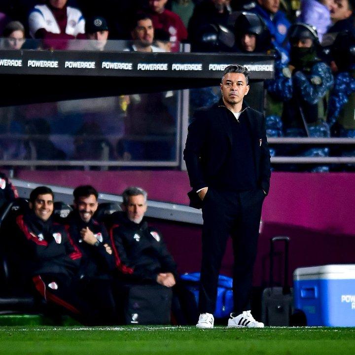 Gallardo suspendioacute la conferencia de prensa tras el empate de River frente a Lanuacutes