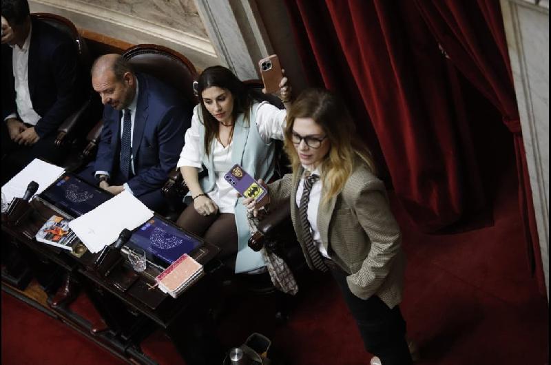 Revelan un chat entre Lilia Lemoine y Martiacuten Menem en plena sesioacuten- Es culpa de Santi Caputo