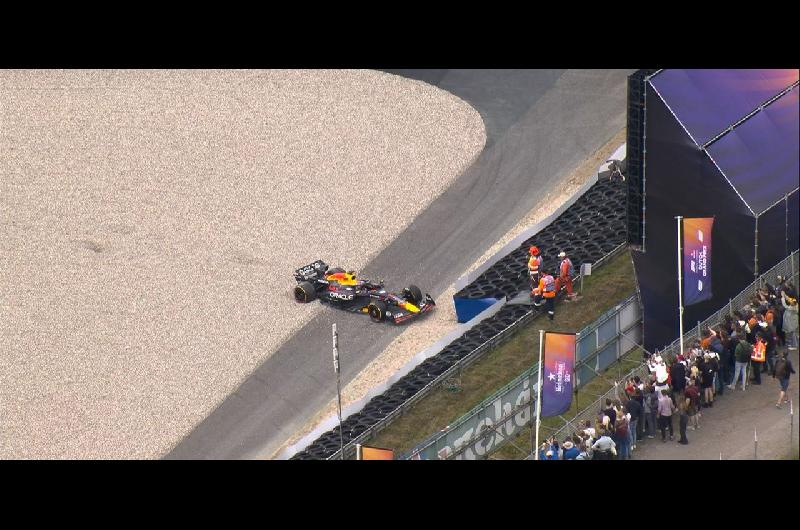 Foacutermula 1- asiacute fue el insoacutelito despiste de Verstappen en el GP de Paiacuteses Bajos