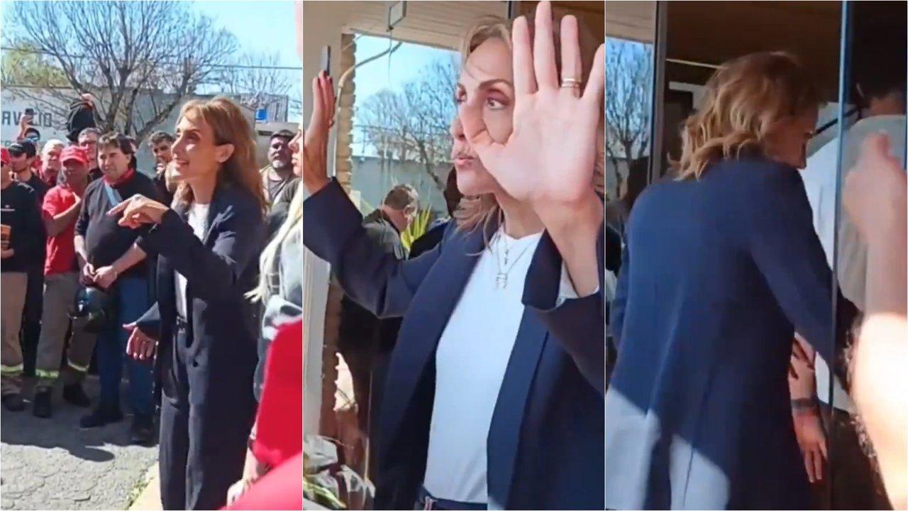 Tensioacuten en Santa Fe- trabajadores en huelga echaron a la senadora libertaria Florencia Arietto