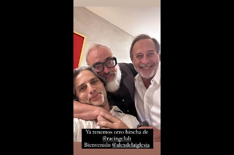Un festejo de Racing- Guillermo Francella Adriaacuten Suar y Diego Peretti en el cumpleantildeos de Joaquiacuten Furriel
