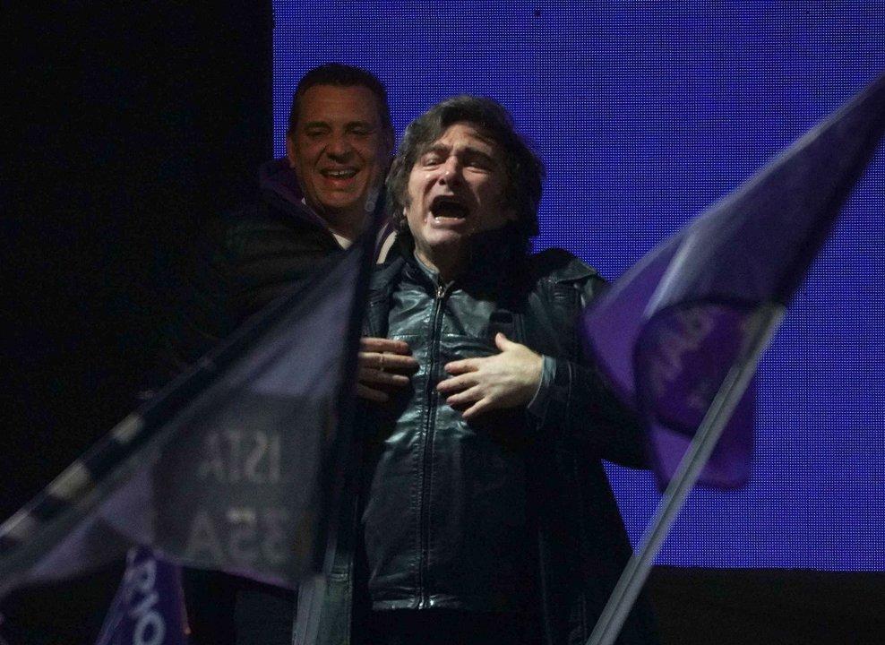 Fotos de la Agencia Noticias Argentinas- el acto de Javier Milei en Moreno