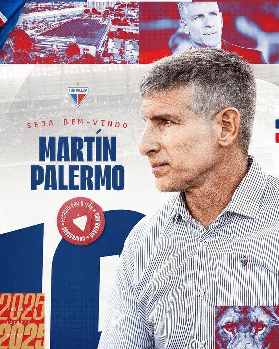 Martiacuten Palermo inicia su primera aventura en Brasil- nuevo teacutecnico de Fortaleza