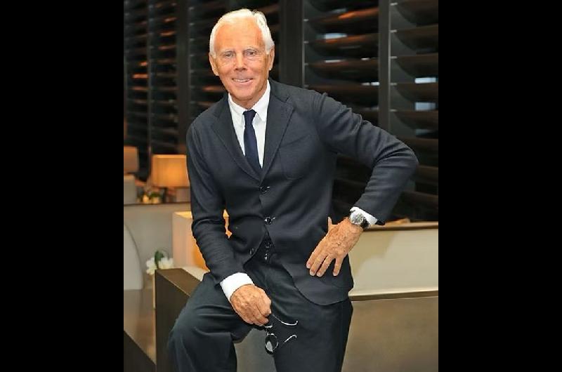 El disentildeador Giorgio Armani murioacute a los 91 antildeos