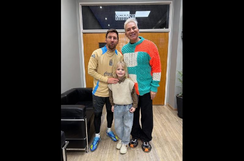 Flavio Mendoza le cumplioacute el suentildeo maacutes grande a su hijo- conocer a Messi