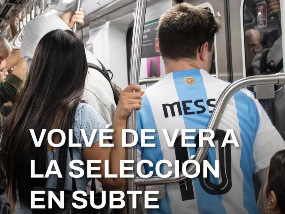Subte- viaje asegurado para los hinchas de la Seleccioacuten