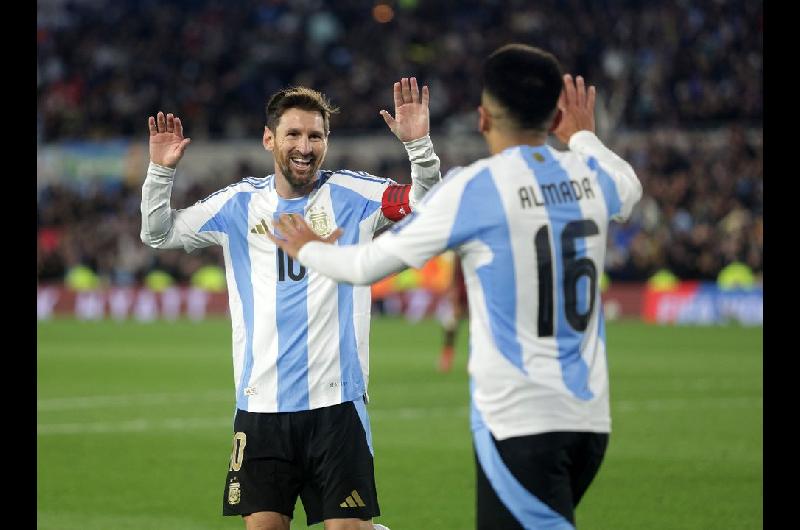 Messi la gran figura en el triunfo de la Seleccioacuten argentina sobre Venezuela