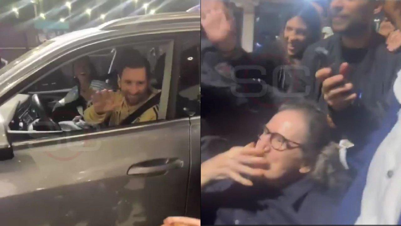 Dios te bendiga- el emotivo saludo entre Leo Messi y Charly Garciacutea 
