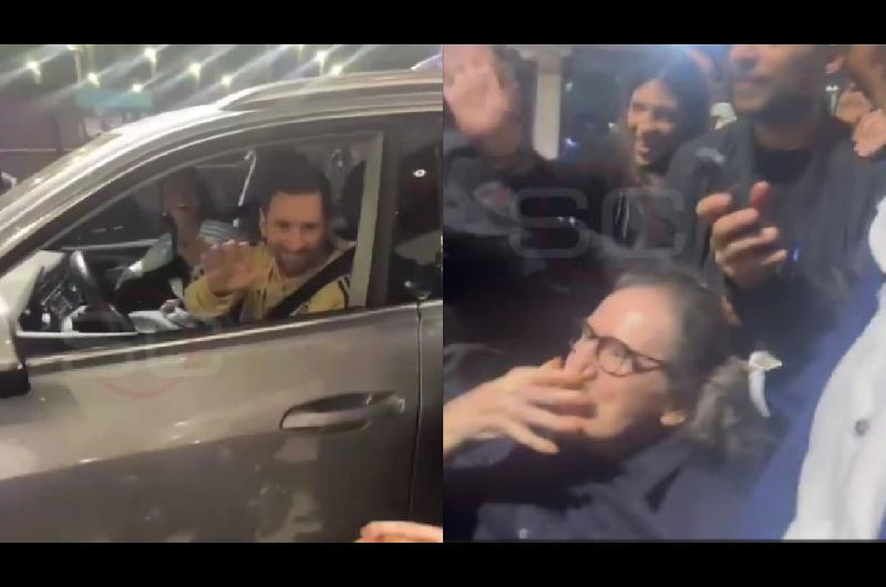 Dios te bendiga- el emotivo saludo entre Leo Messi y Charly Garciacutea 