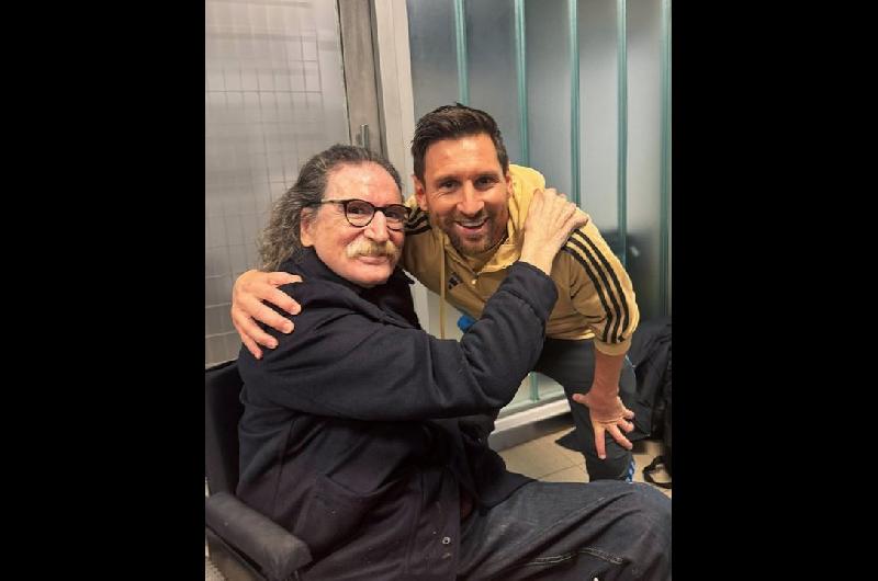 Que placer conocerte maestro- Lionel Messi le dedicoacute unas palabras a Charly Garciacutea en sus redes sociales