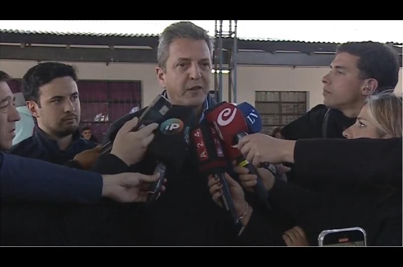 Sergio Massa dijo que estas elecciones van a funcionar como termoacutemetro de lo que quiere la sociedad