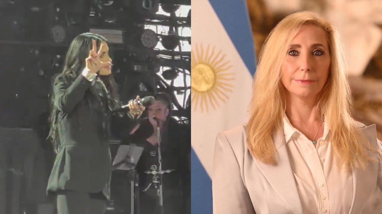 El poleacutemico gesto de Lali Espoacutesito contra Karina Milei en medio del escaacutendalo por presuntas coimas