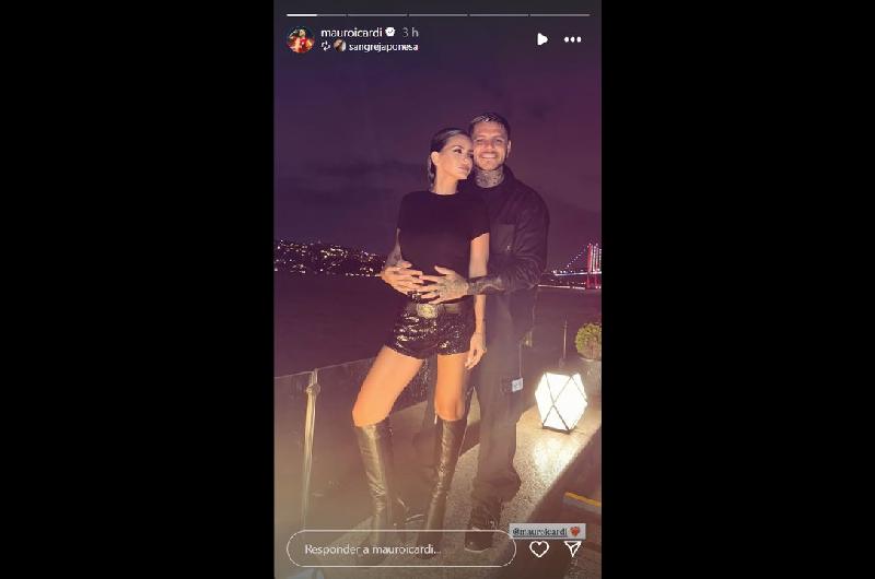 Mauro Icardi posoacute enamorado con la China Suaacuterez sin Wanda Nara en su brazo