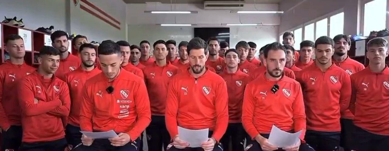 El plantel de Independiente habloacute tras la sancioacuten de Conmebol- ldquoAcaacute perdioacute el fuacutetbolrdquo