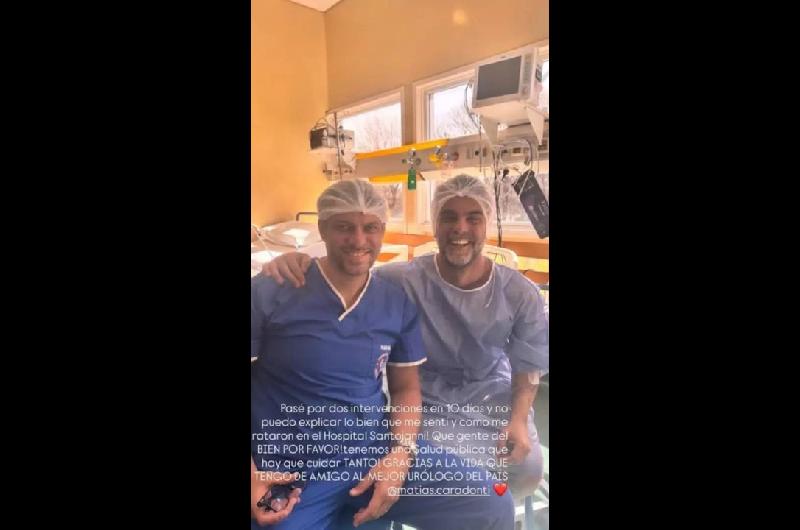 ldquoPelucardquo Brusca tuvo que ser internado por un problema renal y agradecioacute a la salud puacuteblica