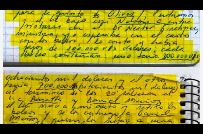 Causa Cuadernos- acusados ofrecen multimillonarias sumas y hasta una casa o un yate para no ir a juicio