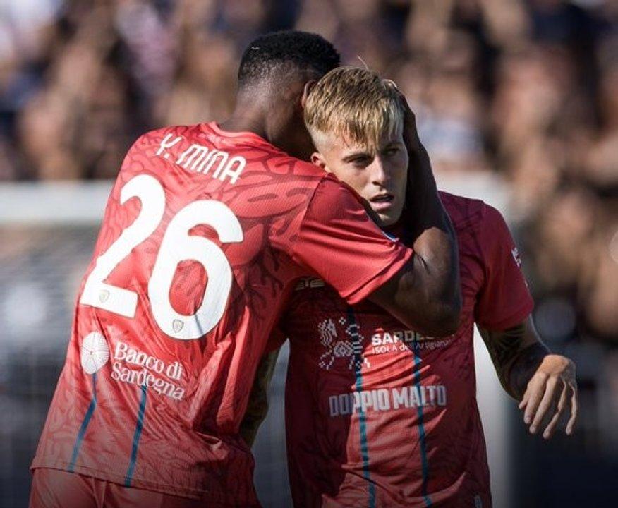 Cagliari consiguioacute su primer triunfo en la Serie A con gol de Yerry Mina