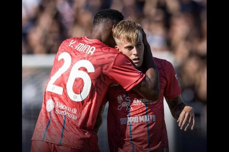 Cagliari consiguioacute su primer triunfo en la Serie A con gol de Yerry Mina