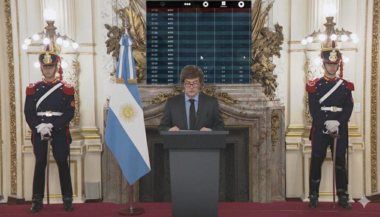 Queacute pasoacute con el rating de la cadena nacional de Javier Milei y la poleacutemica por las cifras