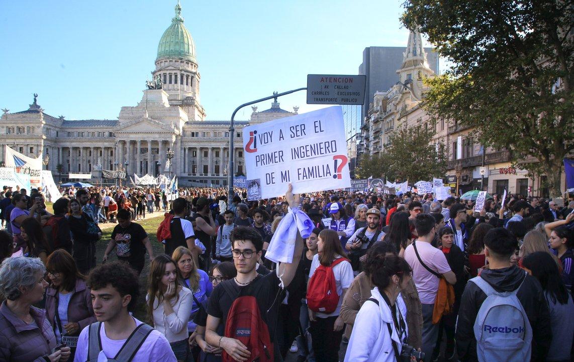 Se realiza mantildeana otra Marcha Federal al Congreso contra los vetos de Milei