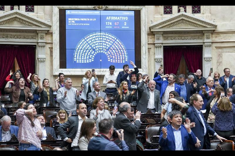 La oposicioacuten celebroacute el rechazo en Diputados a los vetos de financiamiento universitario y Garrahan