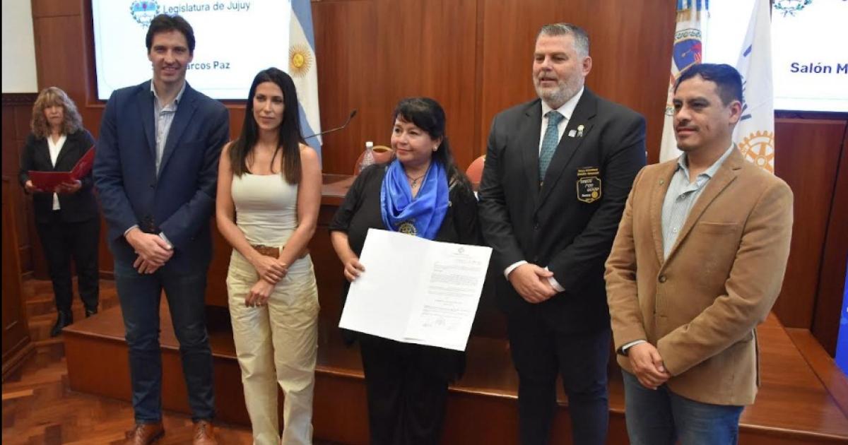 Diputados destacaron accionar de la Fundacioacuten del Rotary Club Jujuy
