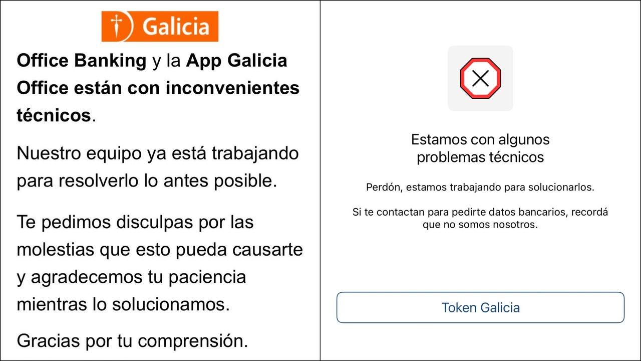 Queacute desastre- se cayoacute la app del Banco Galicia y hay bronca en los usuarios pero funciona una alternativa