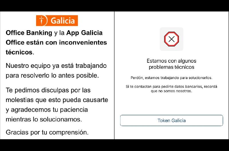 Queacute desastre- se cayoacute la app del Banco Galicia y hay bronca en los usuarios pero funciona una alternativa