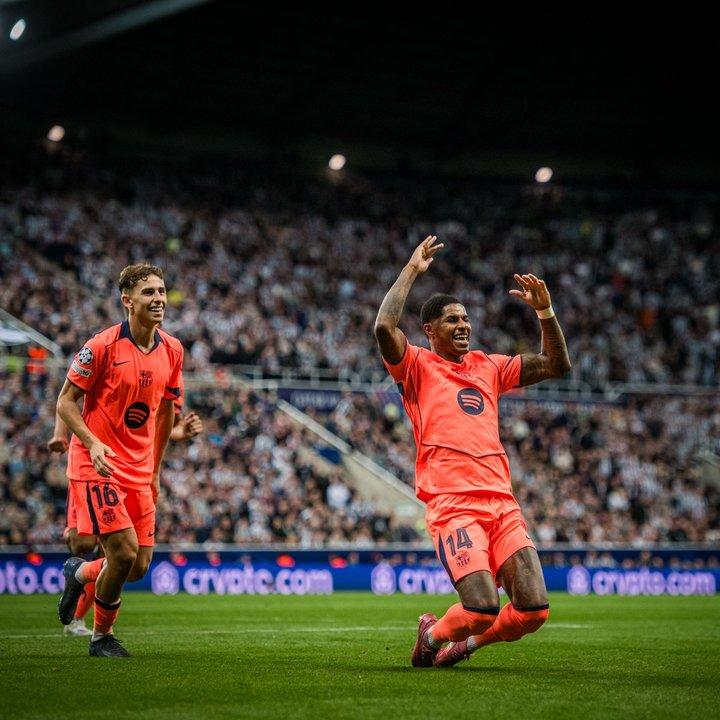 Barcelona le ganoacute al Newcastle por la Champions League