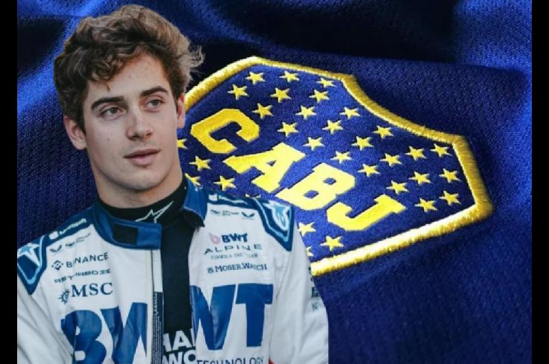 Franco Colapinto se muestra feliz con la camiseta de Boca Juniors