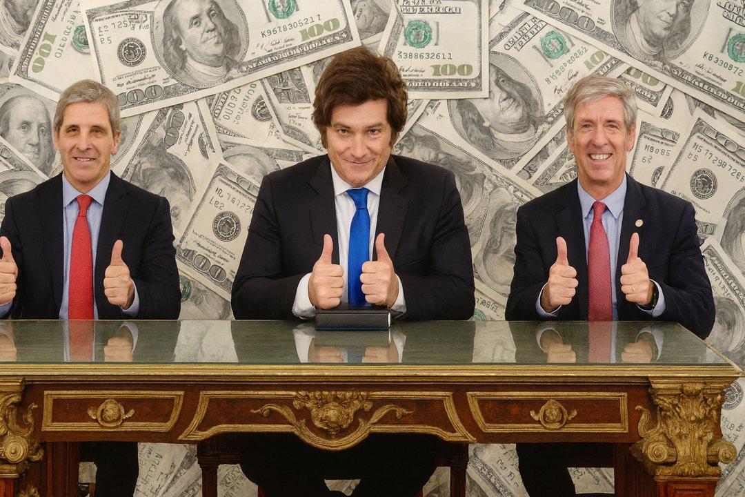 Cae el doacutelar y hay fuerte mejora de acciones y bonos tras el respaldo de Estados Unidos