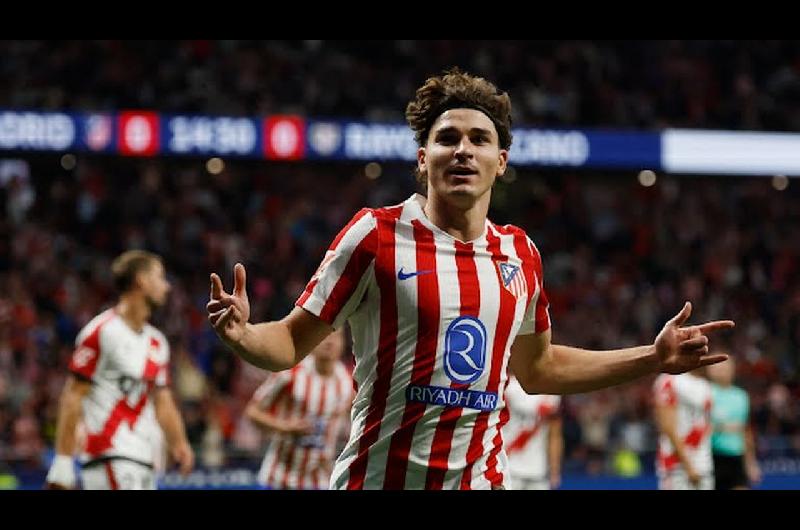 Gol de Juliaacuten Aacutelvarez- asiacute fue el 1-0 contra Rayo Vallecano 