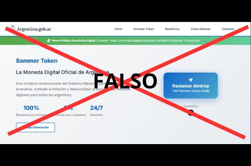 El Gobierno aclaroacute que es falso el sitio web del Hospital Sommer que promociona una criptomoneda